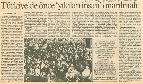 cumhuriyet gazetesi uygur mimarlık